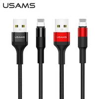 usams 3 in 1 usb cable for iphone 13 12 11 pro max ipad air mini 4 fast charging cable for huawei xiaomi charger cable
