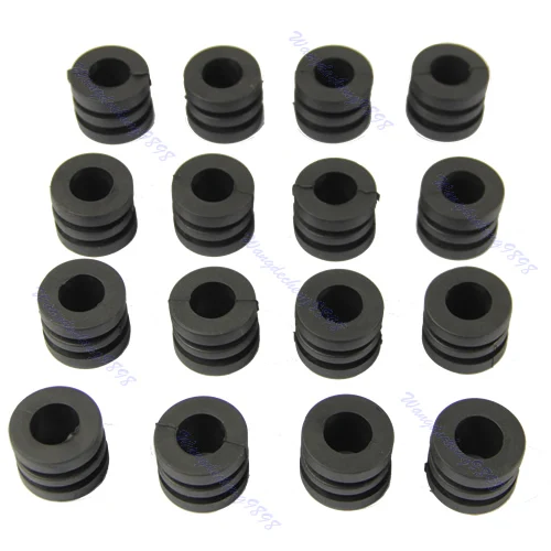 

16pcs 16mm Rod Rubber Bumpers Foosball Soccer Table Football Buffer Hot 77HC