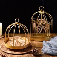 wrought iron mosquito repellent incense holder creative birdcage mosquito repellent incense tray household incense burner tray