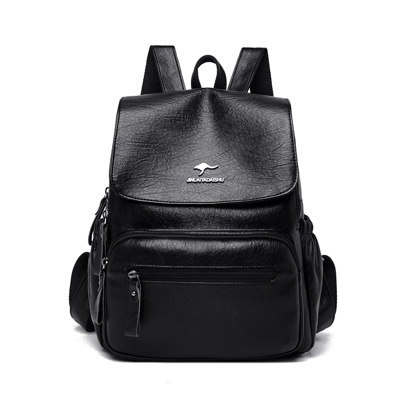 

Retro High Quality Women Backpack Bag Luxury Ladies Designer Brand Backpack Large Capacity School Bags For Teens Girls 2021