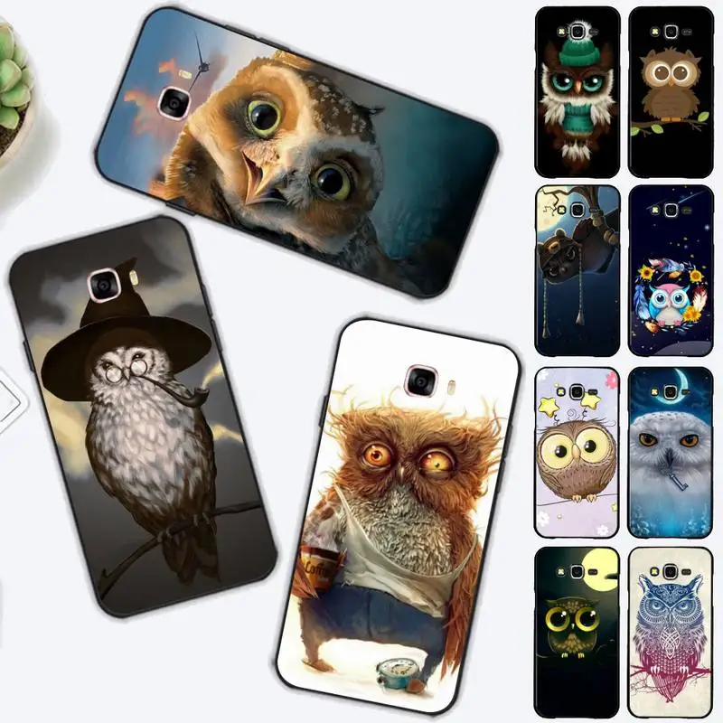 

Yinuoda Animal Cute Cartoon Owl Phone Case for Samsung J 2 3 4 5 6 7 8 prime plus 2018 2017 2016 core