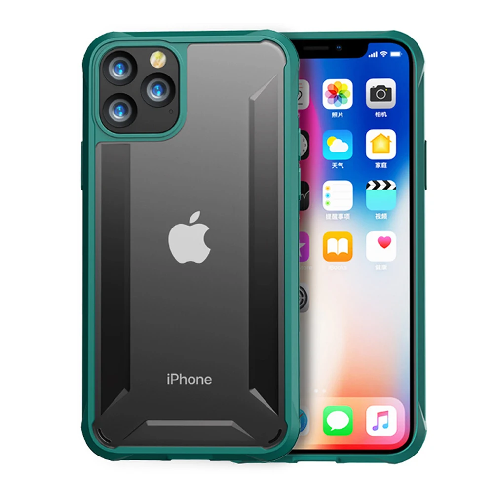 Роскошный ультра тонкий панцирь чехол для iPhone 11 Pro Max 2019 гибридный Чехол Прочный
