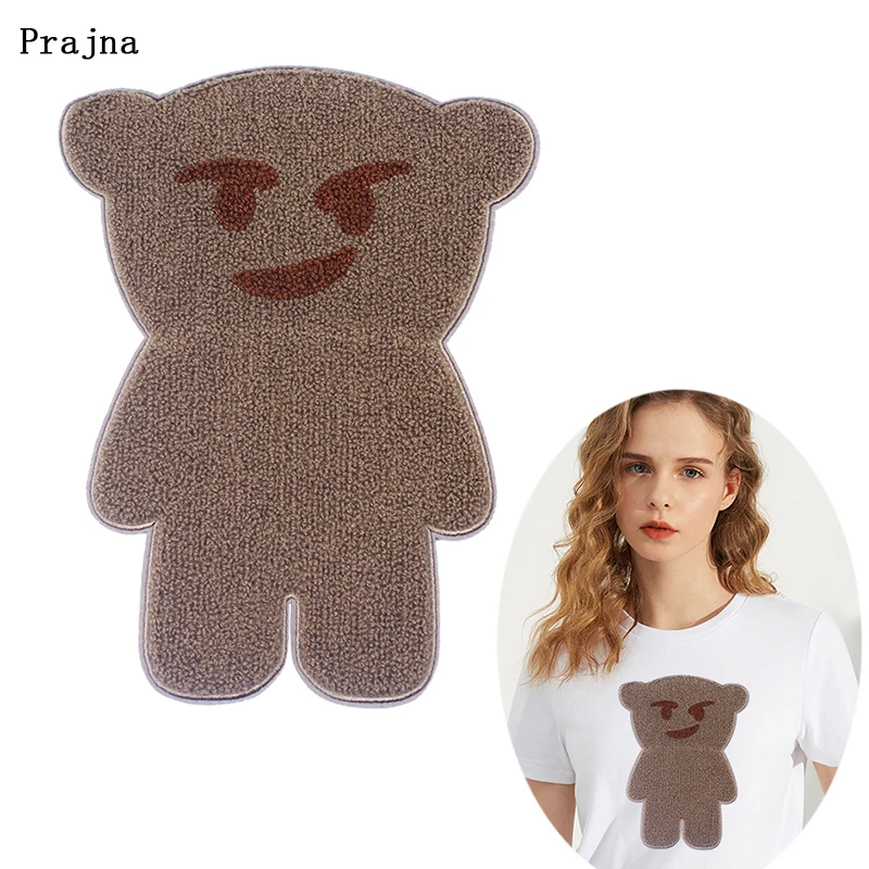 DIY Felt Fabric Bear Patches Large Size Embroidered Sewing On Patch For Clothing Jacket Cartoon Wonderful UFO Applique Decor | Дом и сад