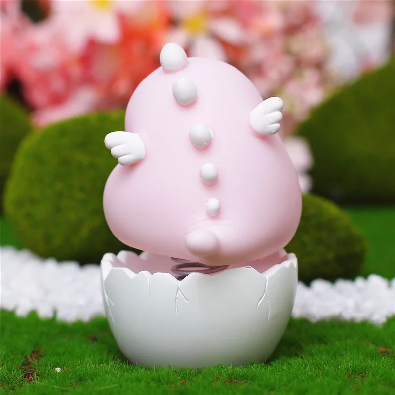 

Eggshell Dinosaur Car Ornaments Decorated Cartoon Cute Baked Cake Decorations