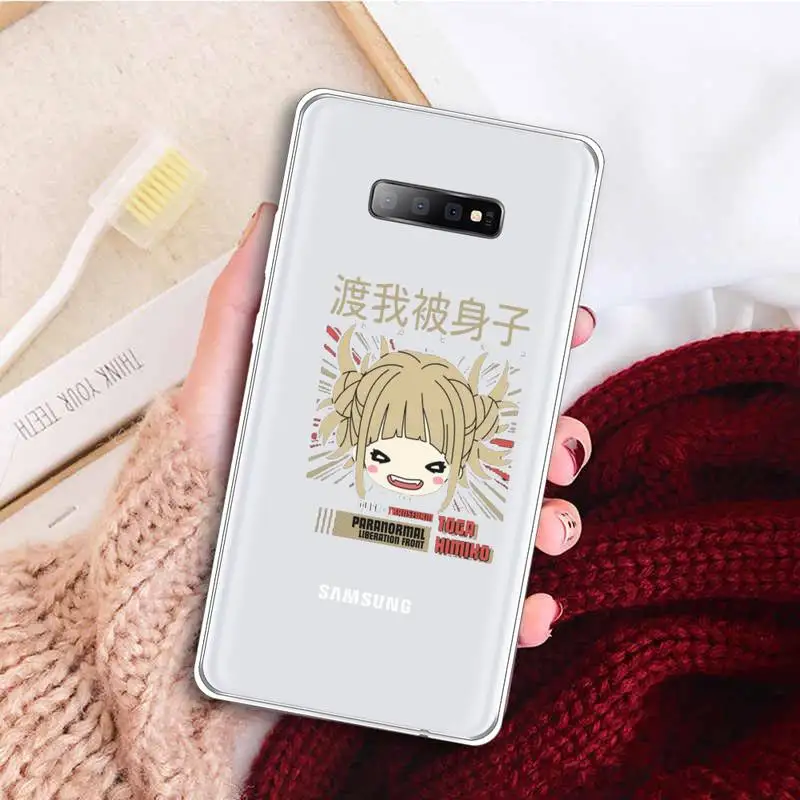 

Cute character of Demon Slayer's Blade Phone Case Transparent for samsung A 21s 50 51 71 S 8 9 20 20fe note 10 20 ultra plus
