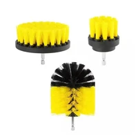 3pcsset electric scrubber brush drill brush kit plastic round cleaning brush for carpet glass car tires nylon brushes 23 54