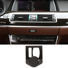 For BMW 5 Series GT F11 F10 F07 2011-2017 Aluminum Alloy Car Air Vent Mobile Phone Holder Interior Moulding Black