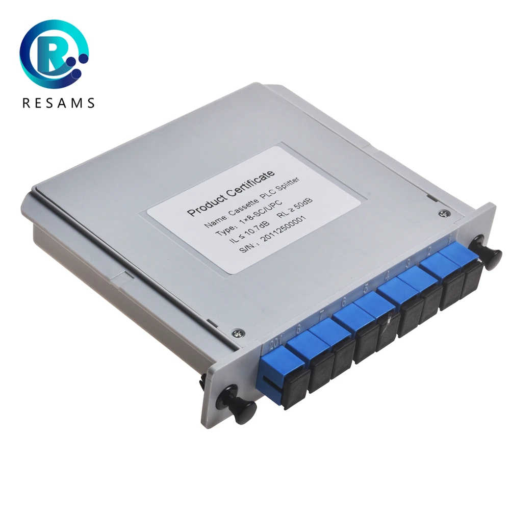 Волоконно-оптический сплиттер Resams Lgx типа SC UPC 1*8 без разъема небольшой объем один