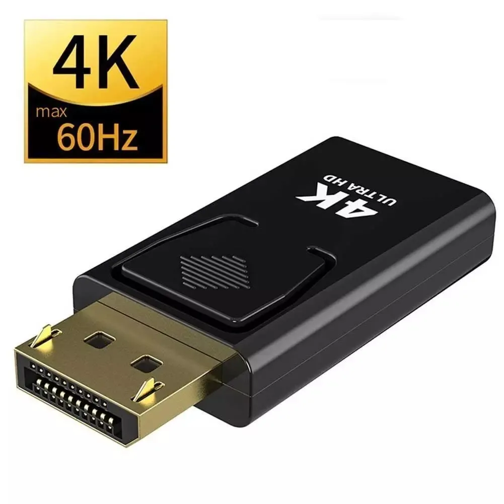 Dp-hdmi-совместимый адаптер конвертер 4K @ 60 Гц штекер-гнездо Displayport 1 2 на гнездо HDMI для