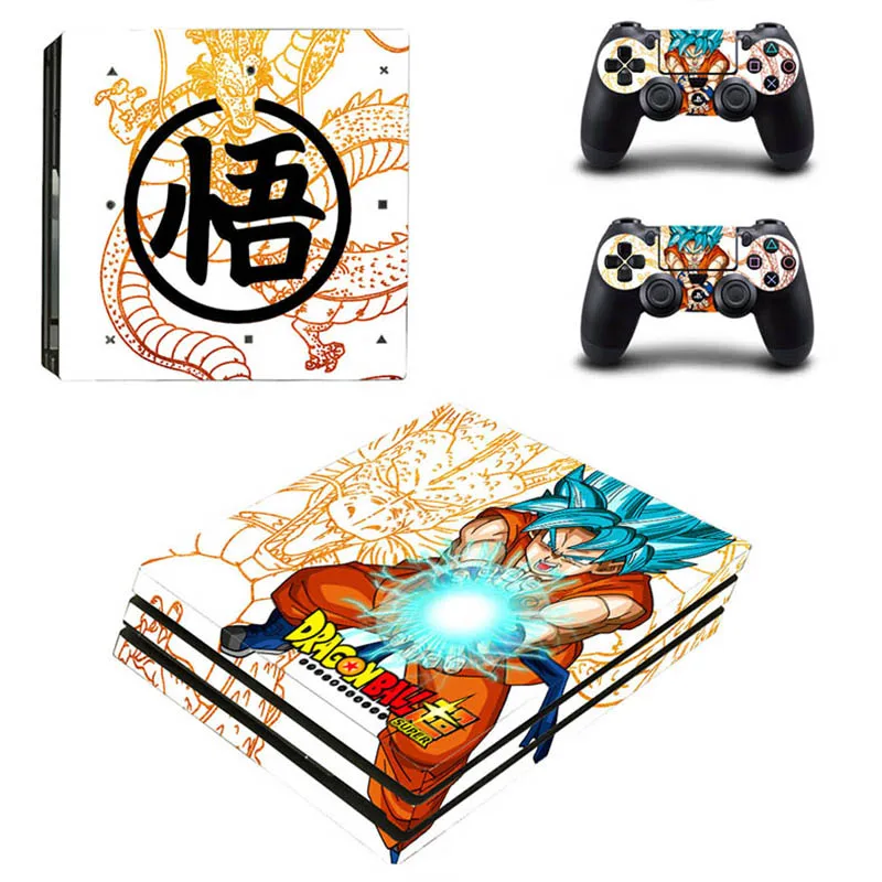 Dragon Ball Super PS4 Pro Stickers PS 4 Play station Skin Sticker Pegatinas For PlayStation console and controller | Электроника