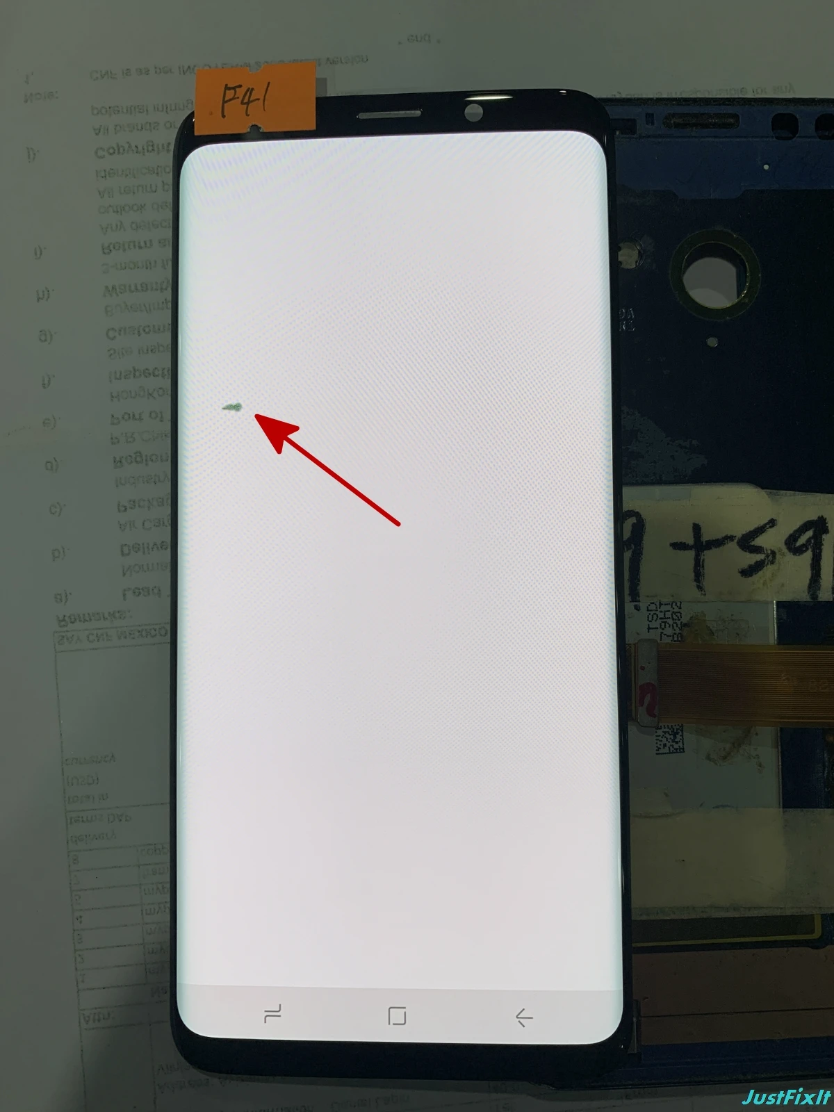 F41 Супер AMOLED для samsung Galaxy S9 Plus G965F G965U S9plus ЖК-дисплей сенсорный экран дигитайзер дефект черное пятно - Цвет: F41