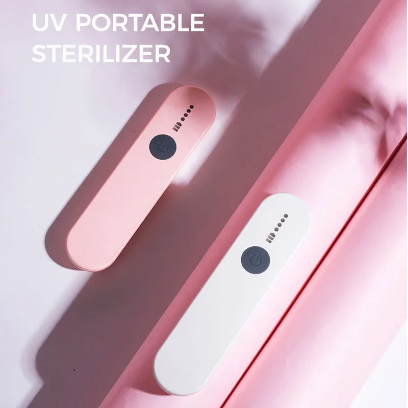 Портативный мини стерилизатор перезаряжаемая УФ лампа для дезинфекции дома