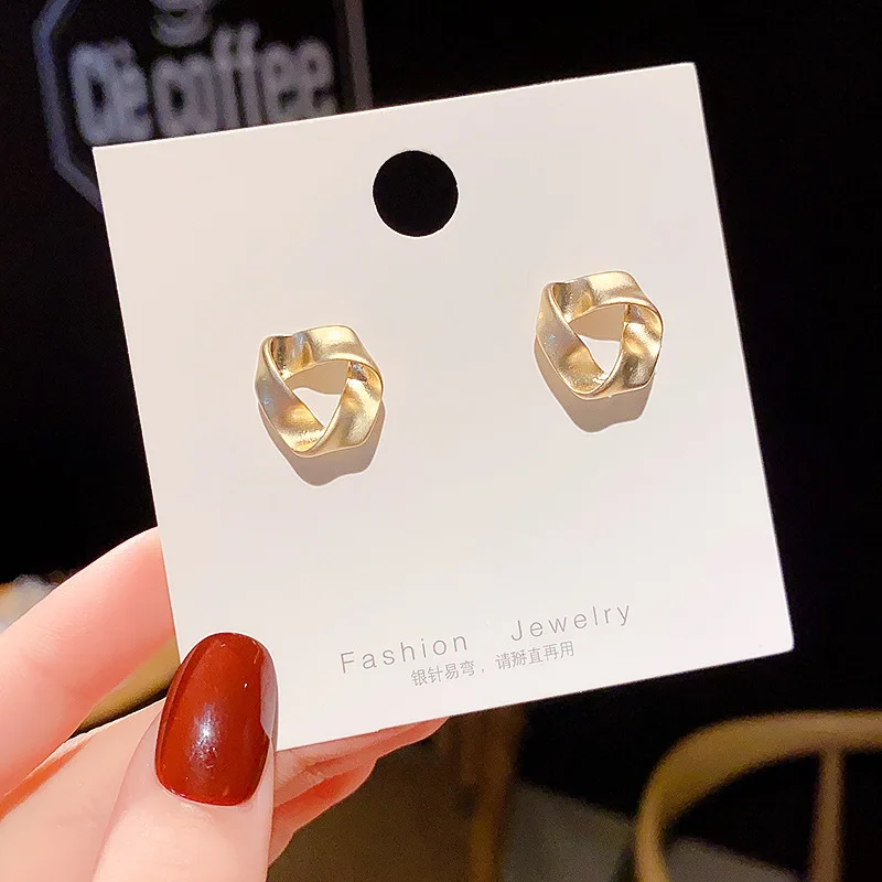 

S925 Silvers Design Women's Light Luxury Dangle Earrings Minimalist Wind Ring Fashion Jewellery Earring Drop Shipping