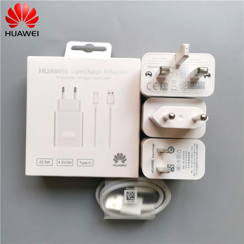 Быстрое зарядное устройство Huawei 5 в 4 5a для суперзарядки P40 P30 P10 P20 Pro Mate 30 20 RS 10 lite Honor