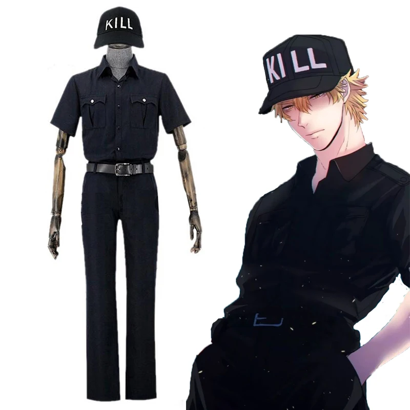 Аниме клетки на рабочем месте Костюмы для косплея убийца T саибу Косплей Костюм