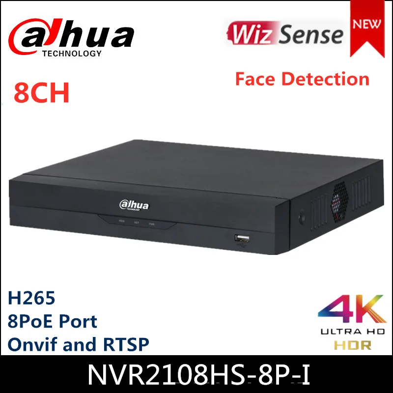 Сетевой видеорегистратор Dahua WizSense NVR 8 канальный сетевой 2 I серии NVR2108HS 8P