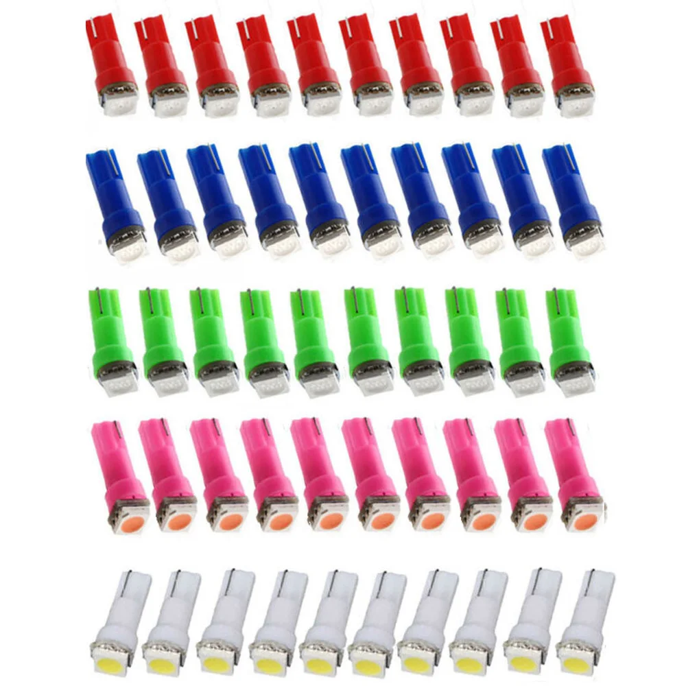 50 шт. светодиодный светильник Спидометр индикатор двигателя дальнего света