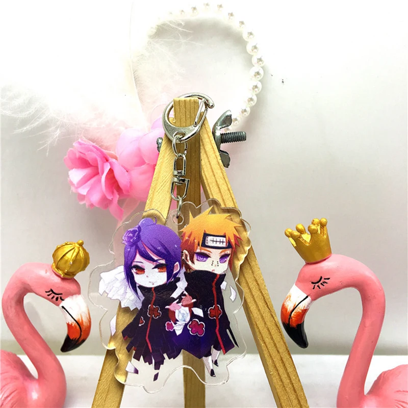 Классический брелок в стиле аниме Наруто реквизит для косплея акриловый Акацуки