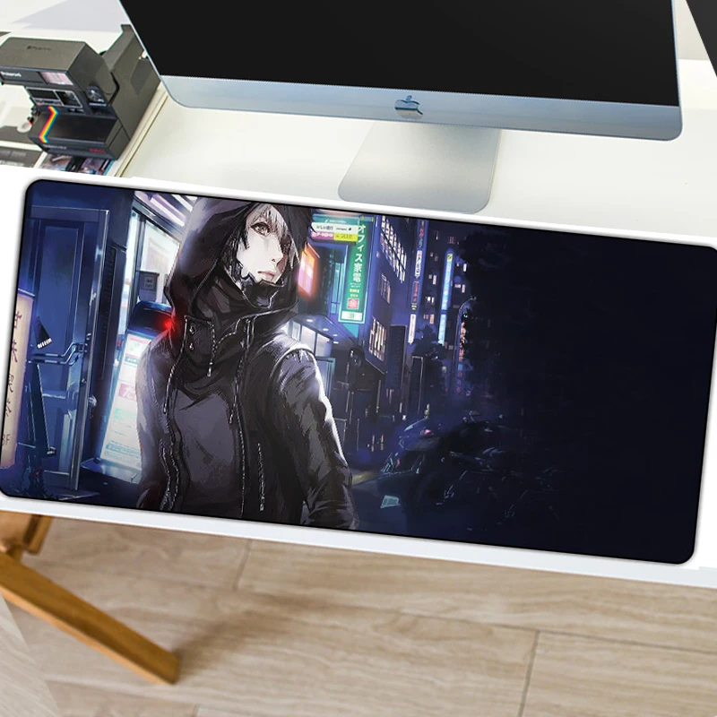 Игровой коврик для мыши 800x300 мм, XL, противоскользящий, с блокировкой скольжения, натуральный каучук, большой игровой коврик для мыши, аниме, для настольного компьютера, ноутбука