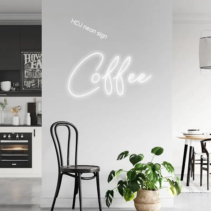 

Coffee Custom Led Neon Sign Light Party Suitable For Cafe Store Restaurant Personalized Design Commercial Decoration Plaque
