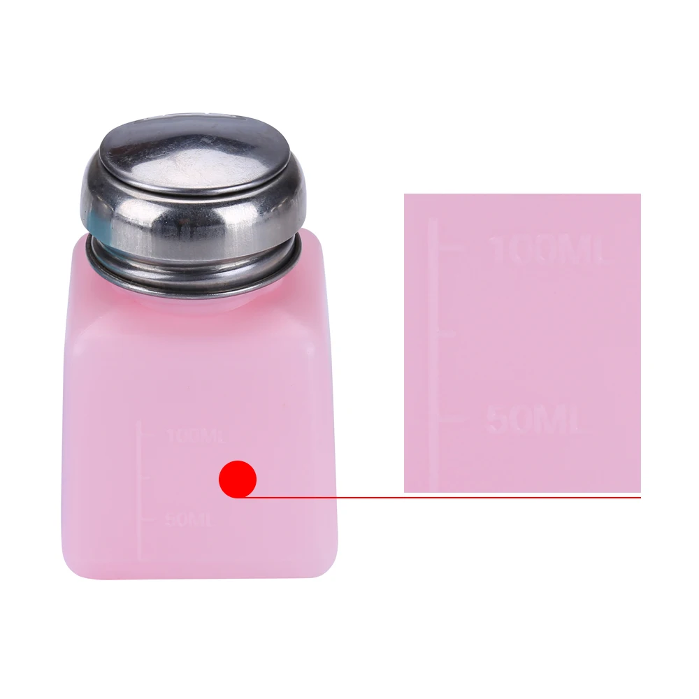 

100ML Empty Plastic Liquid Alcohol Bottle Portable Dispenser Pump Bottle Container Outillage Herramientas