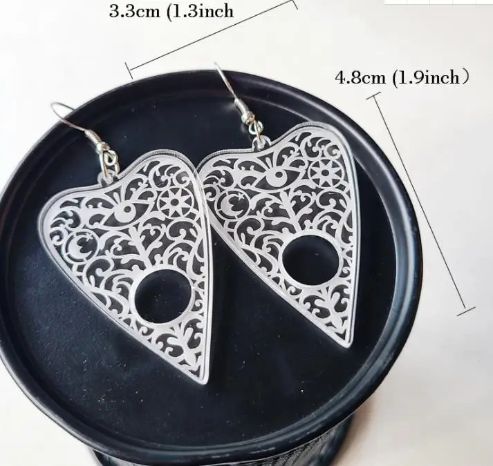 Прозрачные Акриловые глаза ретро-гитара Pick музыка фестиваль Band серьги |