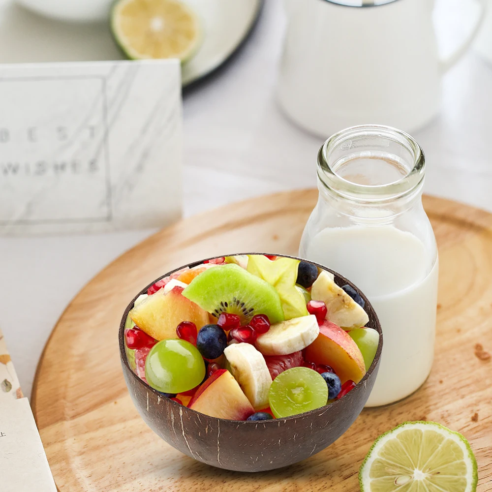 Чашка в виде кокоса деревянные чаши риса Лапша чашки для рисового супа с