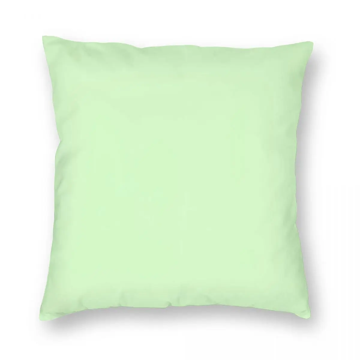 

Mint Green Solid Color Decor Pillowcase Polyester Linen Velvet Printed Zip Decor Throw Pillow Case Sofa Cushion Case