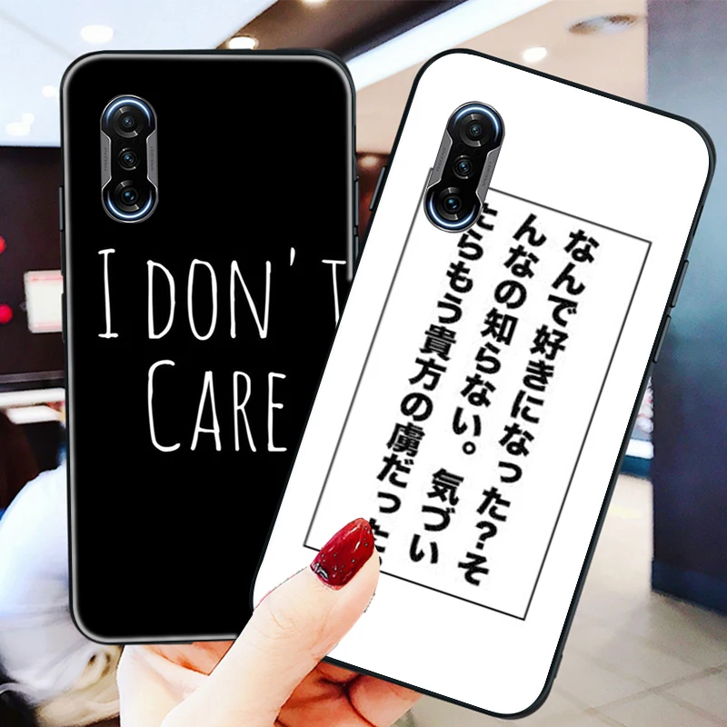 

Phone Case For Xiaomi POCO X3 Pro NFC F3 GT M3 For GT Written Words Carcasa Coque Funda Back Cover