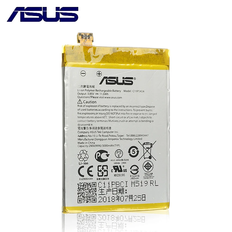 C11P1424 Батарея для Asus ZenFone 2 Z008D ZE551ML ZE550ML Z00AD ZenFone2 5,5 дюймов 3000 мАч