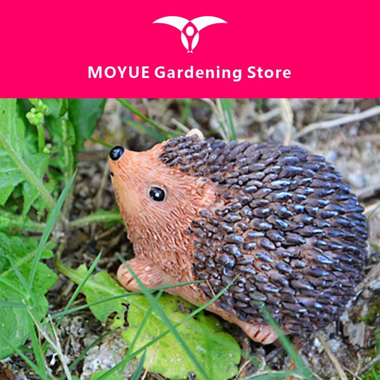 

Ежик маленькие ювелирные изделия из смолы ручная работа миниатюрный пейзаж животное в горшке персонализированный подарок ручная работа