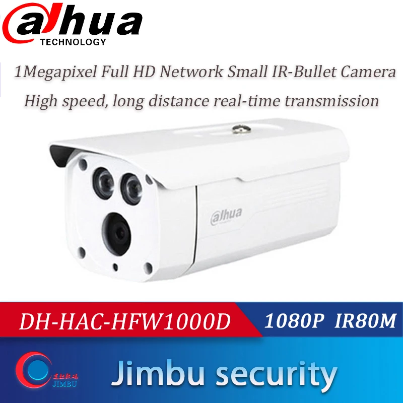 Dahua 1mp bullet HDCVI камера DH-HAC-HFW1000D IR80m водонепроницаемая для наружной работы с dahua xvr и hxvr с BNC