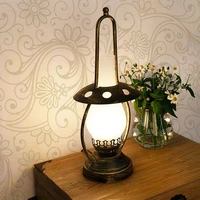retro kerosene table lamp glass lampshade nightstand lamp bedroom kitchen livingroom study room loft home decor besides lamp