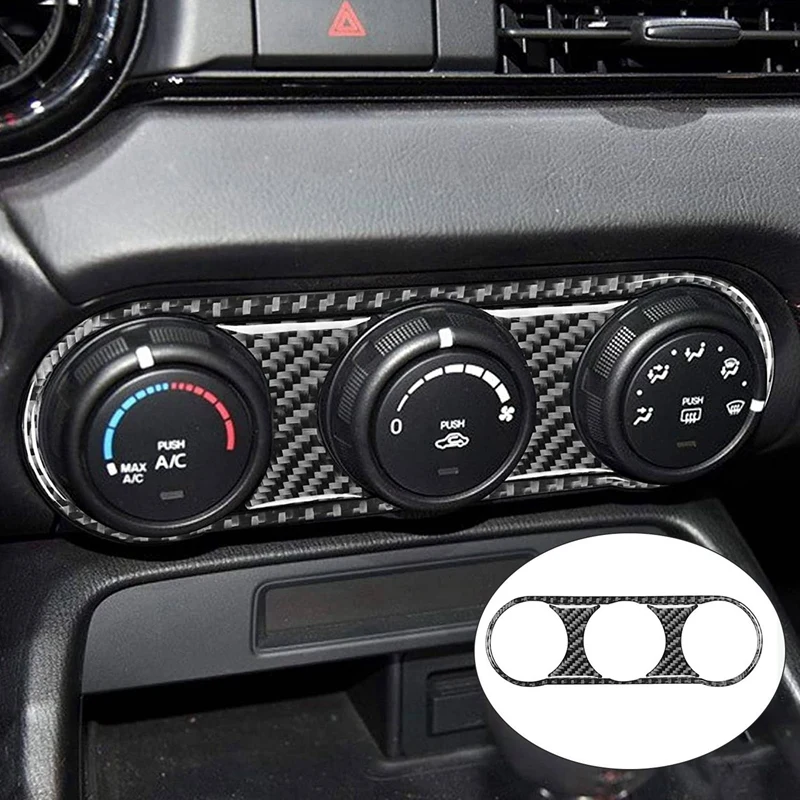 For Mazda MX-5 Miata Roadster Carbon Fiber Air Conditioning Buttons Sticker 2016+ &amp Center Storage Button Switch Cover | Обустройство