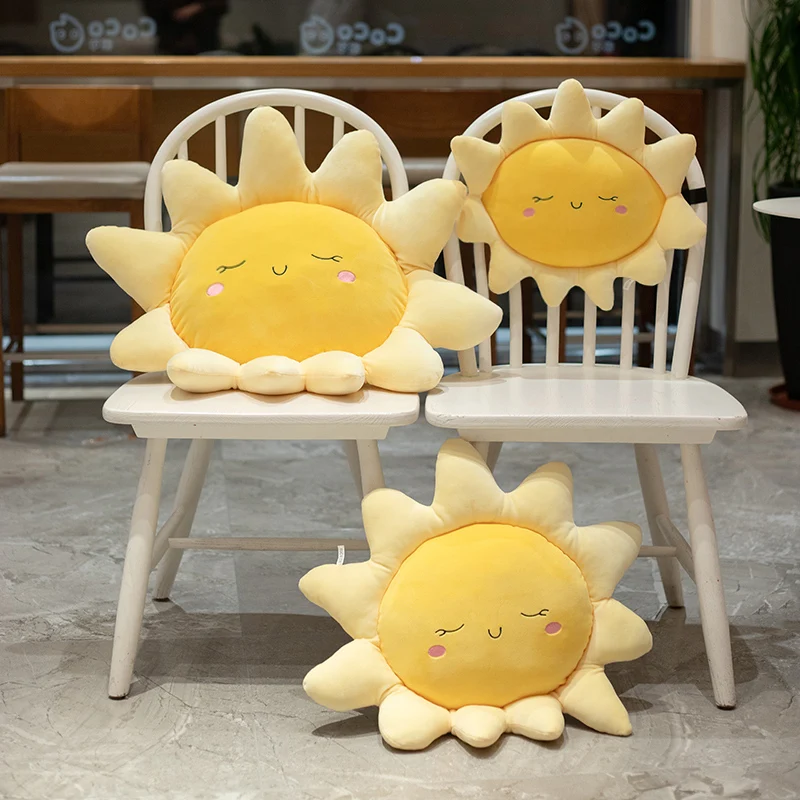 

Soft Baby Cute Plush Pillow Sleeping Sun Cloud Shaped Cartoon Bed Car Decor Nursing Yellow Pink Blue Sofa Cushion Girls Gift