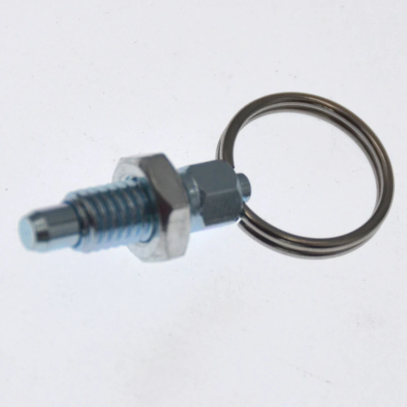 2PCS Stainless Steel Spring Indexing Plunger with Pull Ring M6 Flat | Car Towel