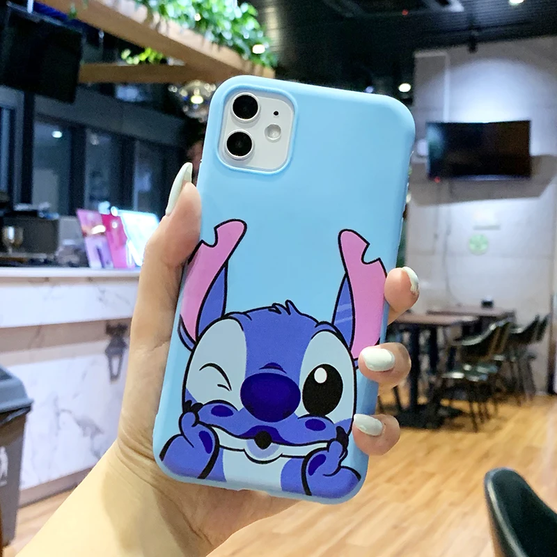Чехол для телефона с мультяшной мышкой Марвел Samsung Galaxy Note 10 9 8 Plus Stitch матированные