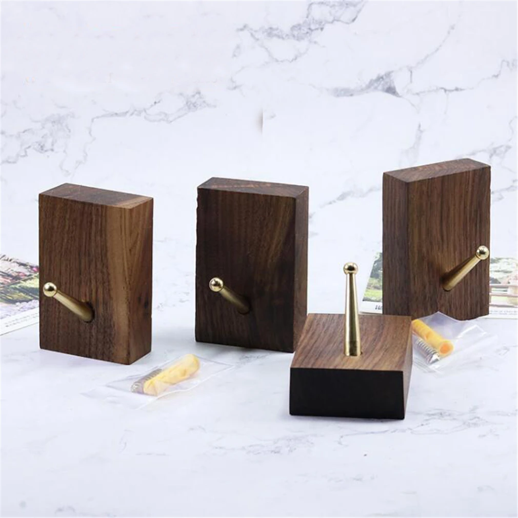 Античный латунный крючок для одежды из цельного дерева крючки полотенец одежда