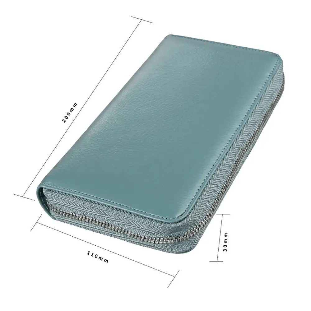 Organ real pickup pack passpport RFID Большой Вместительный длинный держатель для кредитных карт