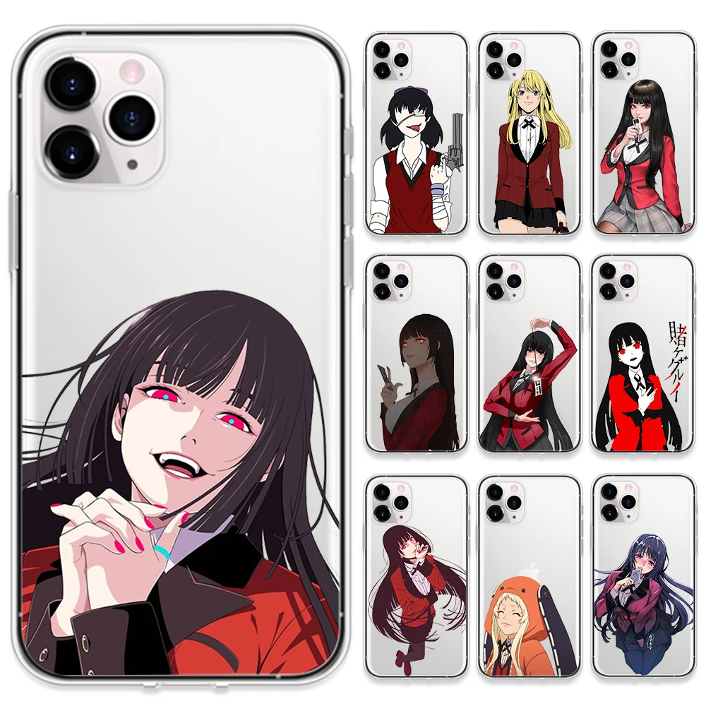 Чехлы для телефонов с аниме девушкой Kakegurui Jabami Yumeko IPhone 12 Mini Pro 7 8 Plus 11 X XS MAX XR чехол