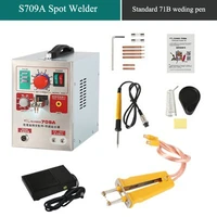 hot sale sunkko 709a battery spot welder with hb 71b welder pen for 18650 welding station spot welding machine 220v 110v