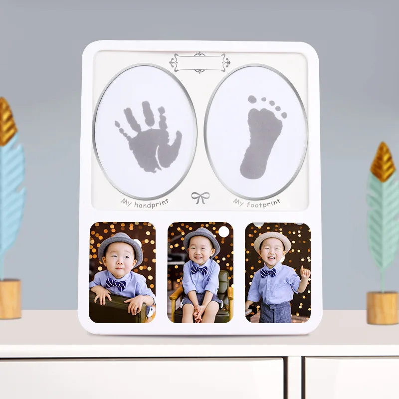 Детская одежда с принтом рука и нога для новорожденных подарок на день