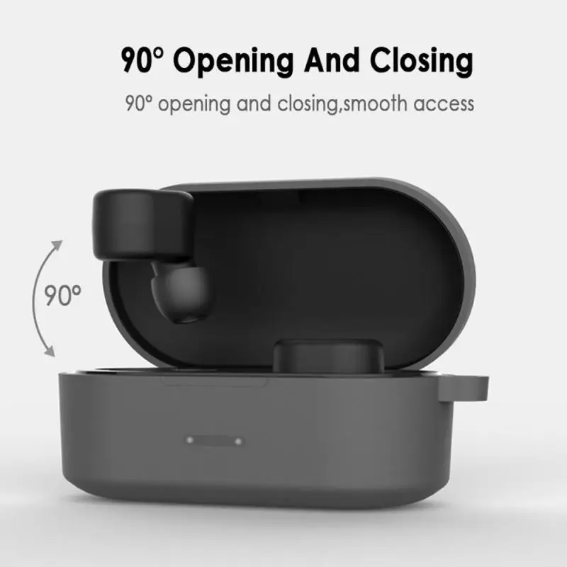 1 шт. защитный чехол для QCY T1S/QS2 Bluetooth гарнитура Набор Bluetooth гарнитура силиконовый рукав гарнитура крышка с крючком аксессуары