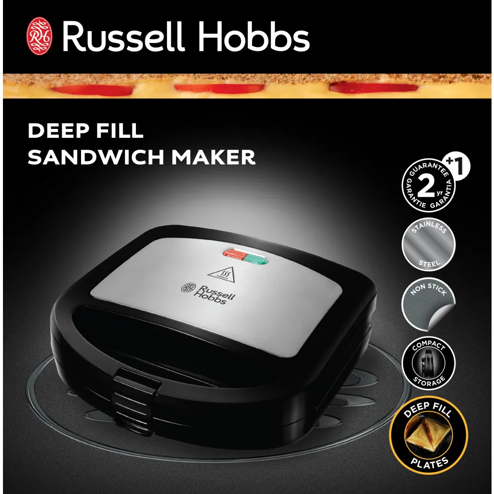 Сэндвичница Russell Hobbs Cook@Home с углубленными панелями 24530 56|Бутербродницы| |