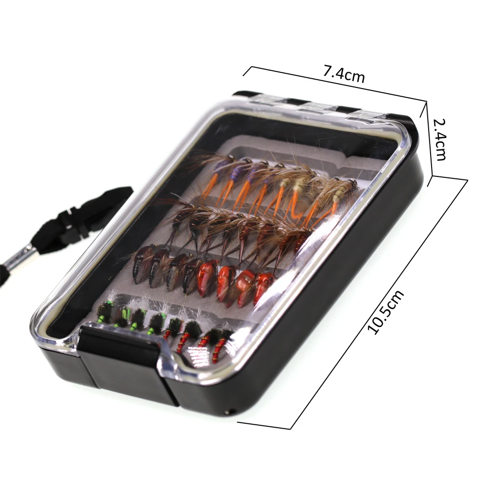 ICERIO набор мушек 32 шт. для ловли форели|Наживки рыбной ловли| |