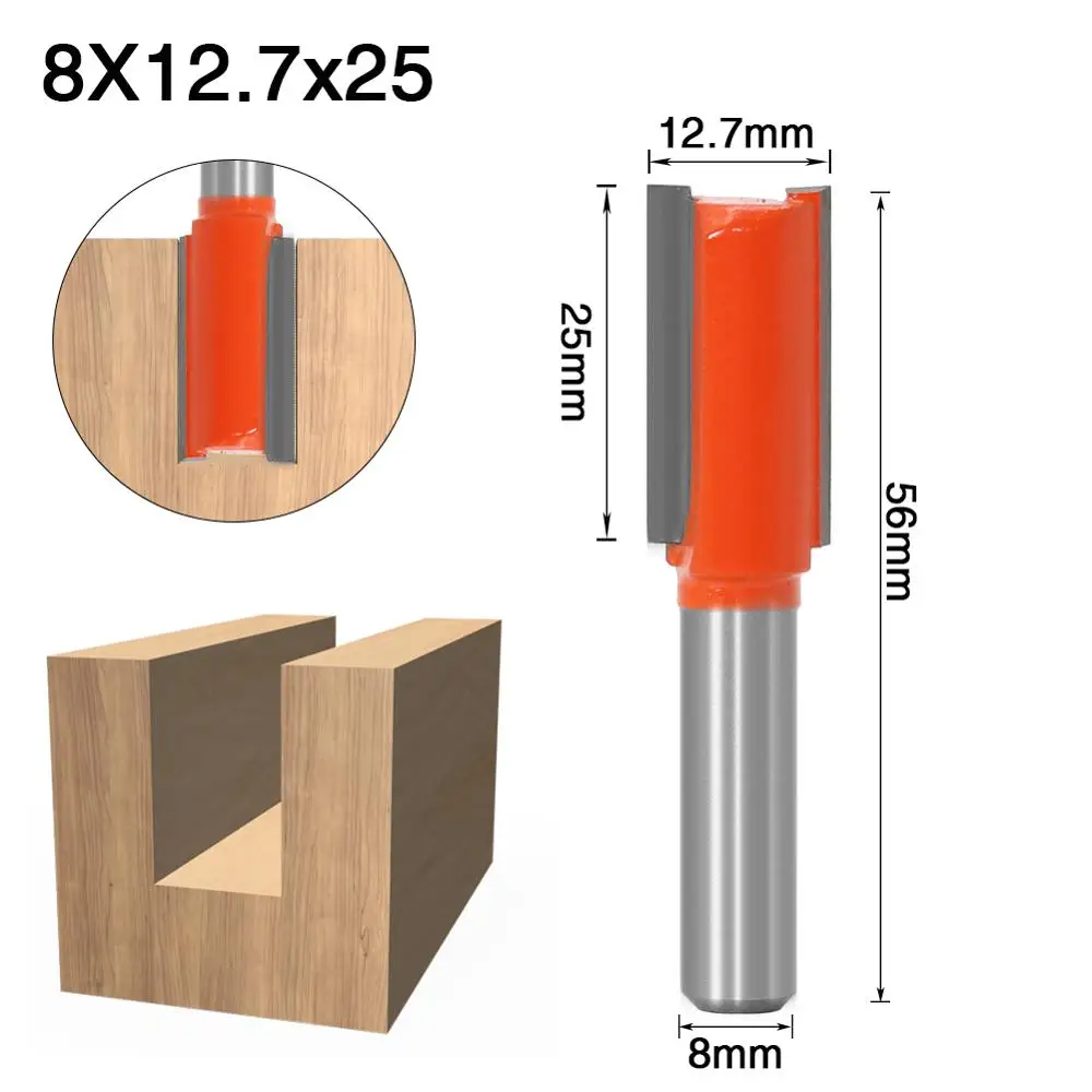 1 шт. 8 мм хвостовик высокое качество прямой/Dado набор фрез 12 Диаметр инструмент для