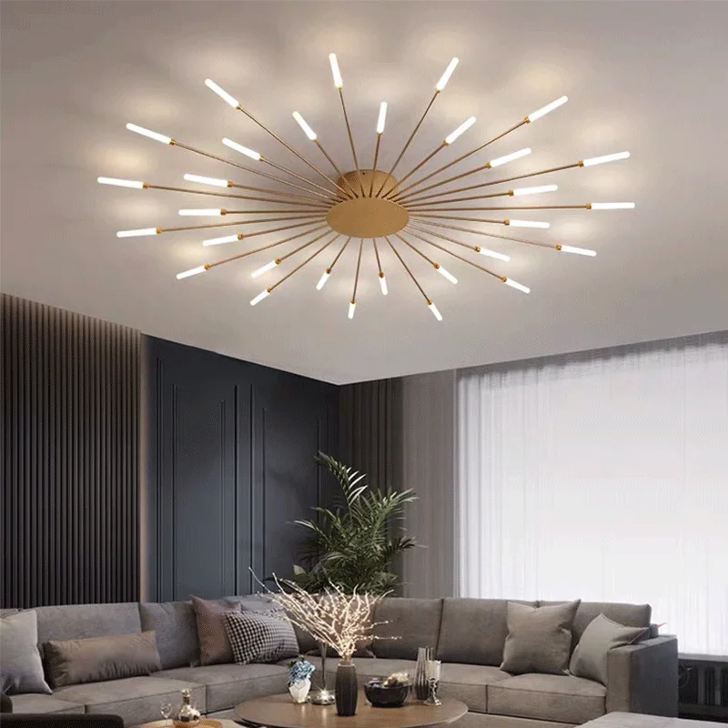 

Nordic Ceiling Lamp Modern Minimalist Creative LED Lighting Living Room Bedroom Dining Study Home Decor Starry Art Chandelier