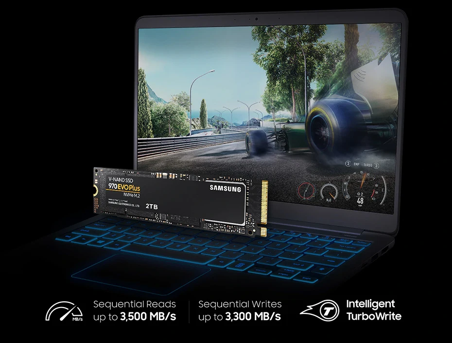 Samsung SSD 970 EVO Plus 250 ГБ NVMe M.2 2280 SSD 500 ГБ 1 ТБ M.2 Внутренний твердотельный накопитель TLC SSD PCIe 3,0x4 NVMe 1,3 ноутбук