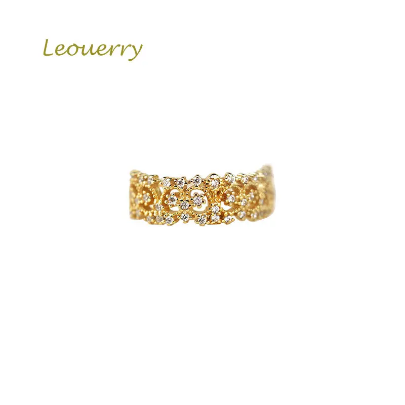 Кольцо женское из серебра 925 пробы с ажурной кружевной короной | Украшения и