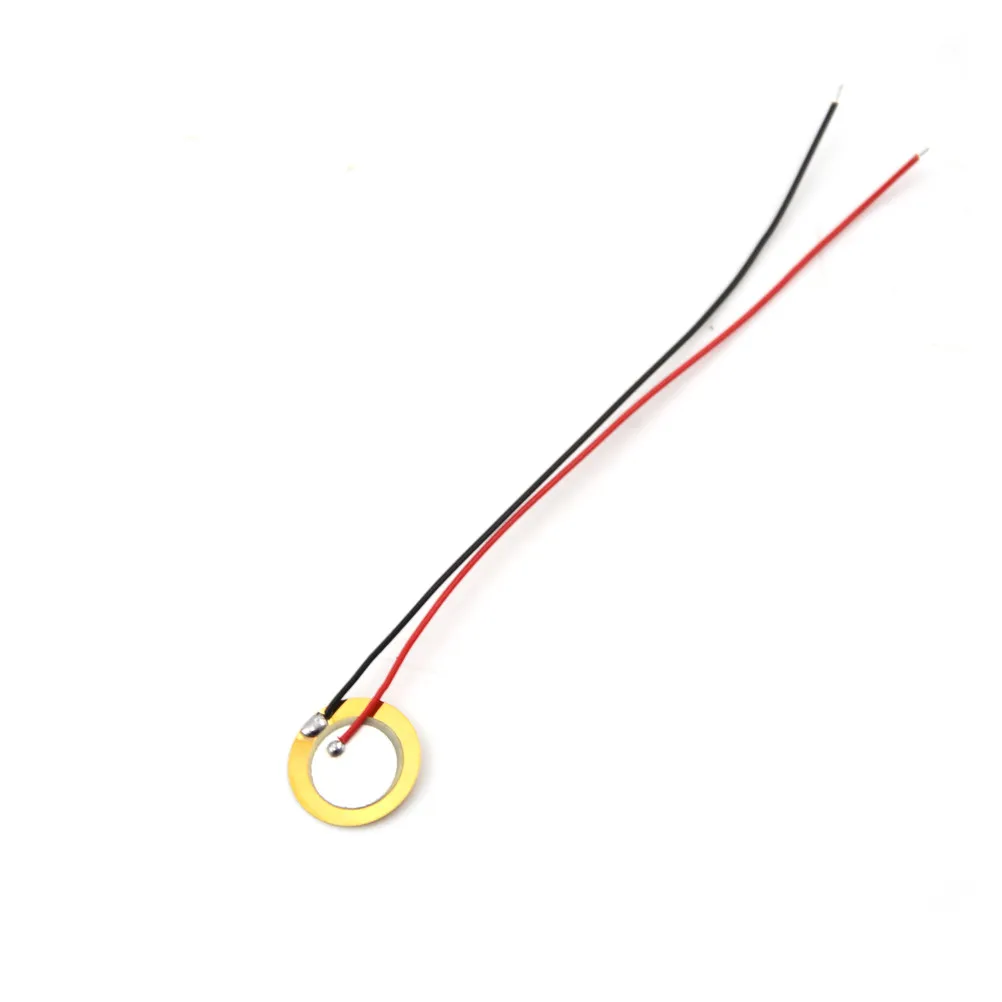 20 шт./лот 15 мм пьезоэлемент датчик триггерный барабанный диск + провод медь Новое